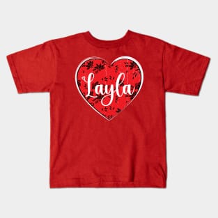 I Love Layla First Name I Heart Layla Kids T-Shirt